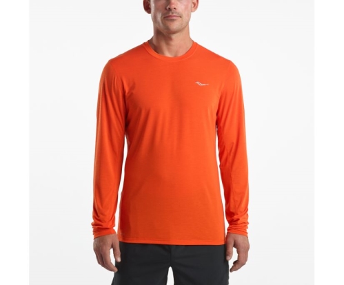 Tenis Saucony Freedom Long Sleeve Hombre Tops Ropa Flame México MX-019-DM